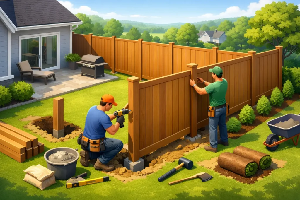 Privacy Fence Installation Fairfield County