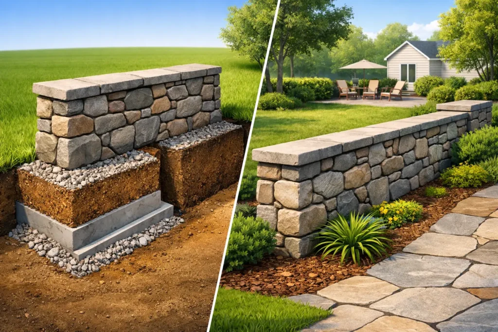 Do Stone Walls Need Footings? What CT Yards Need