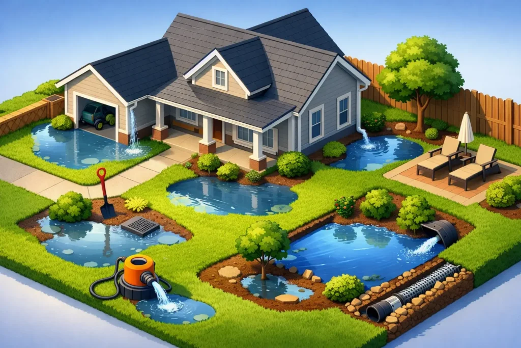 How to Fix Standing Water Around Your Home